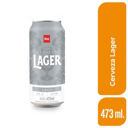 Cerveza Lager Dia 473 ml.