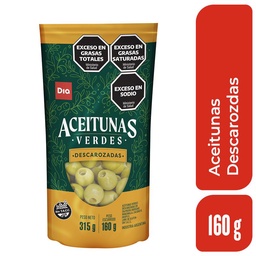 Aceitunas Verdes Sin Carozo Dia 160 gr.