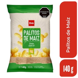 Snack Palitos de Maíz Sabor Queso Dia 140 Grs.