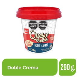 Queso Doble Crema Dia Clásico 290 gr.