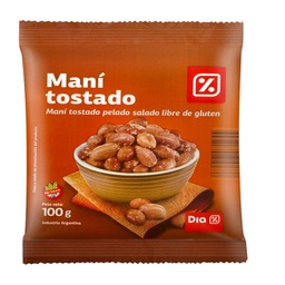 Maní Salado Sin Piel Dia 105 gr.