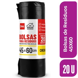 Bolsas Residuo 45x60 Dia 20 Ud.