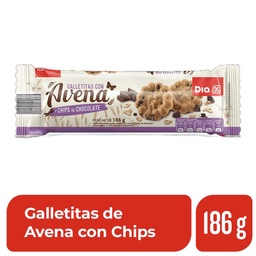 Galletitas Dia Avena y Chips de Chocolate 186 gr.