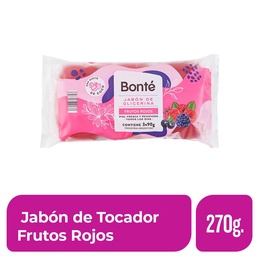 Jabón de Tocador Frutos Rojos Bonte 270 gr.