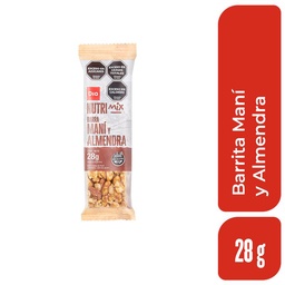 Barrita Maní y Almendras Nutrimix Dia 28 gr.