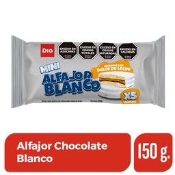 Alfajor Chocolate Blanco Dia 150 gr.