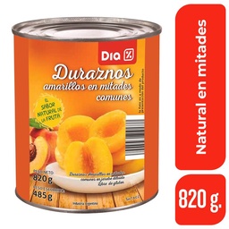 Durazno en Mitades Dia 820 gr.