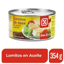 Lomitos de Atún en Aceite Dia 354 gr.