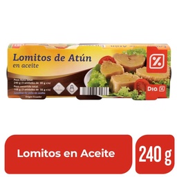 Lomitos de Atún en Aceite Dia x 3 Uds.