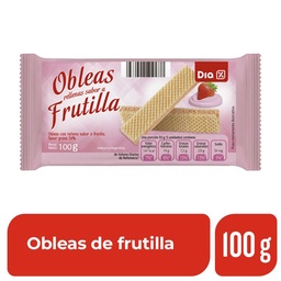 Oblea Frutilla Dia 100 gr.