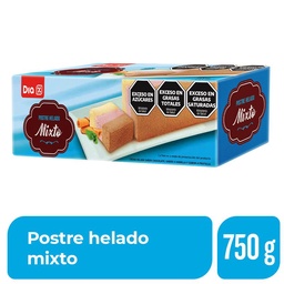 Postre Helado Dia Mixto Sabor Chocolate, Vainilla y Frutilla x 13 Porciones