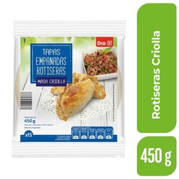 Tapa de Empanadas Rotiseras Dia Criolla 450 gr.