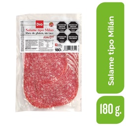 Salame Milan Feteado Fetas Mas Finas Dia 180 gr.