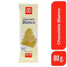 Chocolate Dia Blanco 80 gr.
