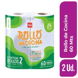 Rollo de Cocina 60 Paños 2 Ud.