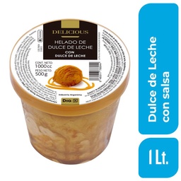 Helado Dia Delicious Dulce de Leche Tentación 500 Grs.