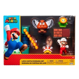 Playset  Diorama Lava Castle Mario Bros 25cm