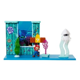 Figura Playset Juego Underwater Mario Bros 35cm