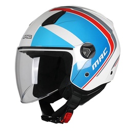 Casco Mac 721 Beat Cyrus Blanco/azul 2Xl