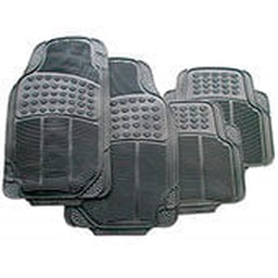 Set Alfombras Pvc 4 Piezas Negro