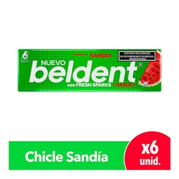 Chicles Beldent Sabor Sandía 10 g 6u