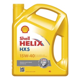 Lubricante Shell Helix Hx5 15W-40 x 4 lt