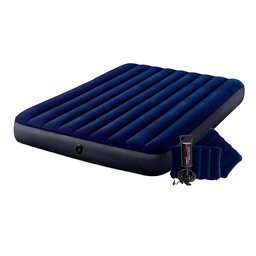 Colchon Inflable Dura-beam Intex 152 x 203 x 25 cm+2 Almohadas+inflador