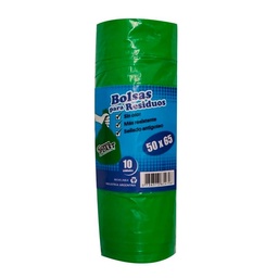 Bol Resid Roll 50x65 Verd Greenplast 10un