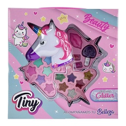 Set de Maquillaje Unicornio con Sombra y Glitter