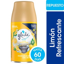 Aromatizante de Ambientes Automático Glade Limón Refrescante Repuesto 175gr