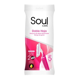 Máquina de Afeitar Soul Care Doble Hoja 5un