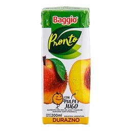 Jugo Baggio Pronto Durazno x 200 cc