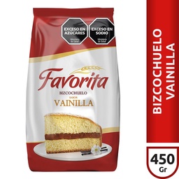 Bizcochuelo Favorita Vainilla Fortificado C/hierro 450g