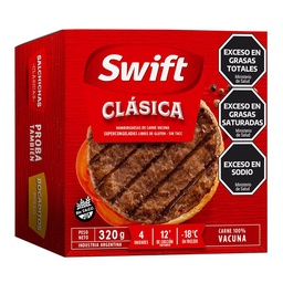 Hamburguesas Swift Clásicas 320g 4u