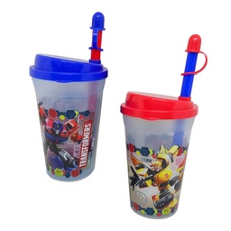 Vaso con Sorbete Modelo Transformers Color Surtido