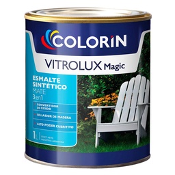 Esmalte Sintético Mate Vitrolux Colorin Negro 1 lt