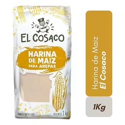 Harina de Maíz El Cosaco para Arepas 1kg