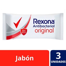 Jabón Antibacterial Rexona Original 3X90gr