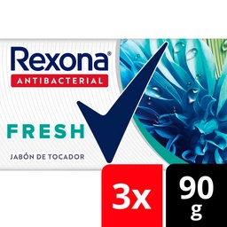 Jabón Antibacterial Rexona Fresh 3X90gr