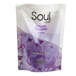 Jabon Liquido Soul Care Violetas 250ml