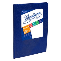 Cuaderno Tapa Dura Rivadavia Azul 50 Hojas