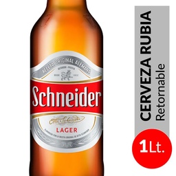 Cerveza Lager Schneider Retornable 1 l