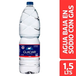 Agua Mineral Glaciar con Gas Baja en Sodio 1.5 l