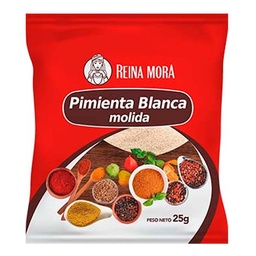 Pimienta Blanca Molida Reina Mora 25g