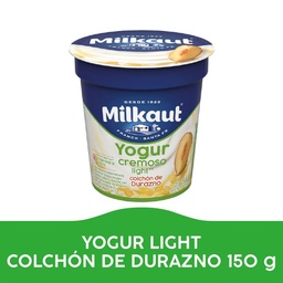 Yogur Descremado Milkaut Durazno Trozos 150gr