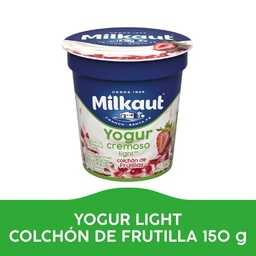 Yogur Descremado Milkaut Frutilla Trozos 150gr