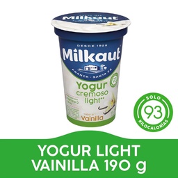 Yogur Descremado de Vainilla Milkaut 190gr Milkaut 190gr