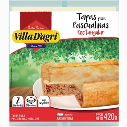 Tapa Pascualina Rectangular Villa D Agri 420gr
