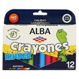 Crayones Kinder Alba 12un