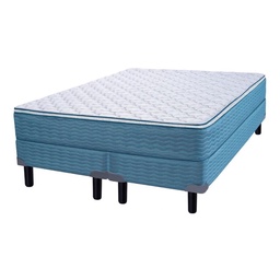 Conjunto King Size de Resortes Zafiro Citrino Azul 180X24x200